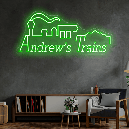 Andrew's Trains Custom Neon Sign - Shineneon