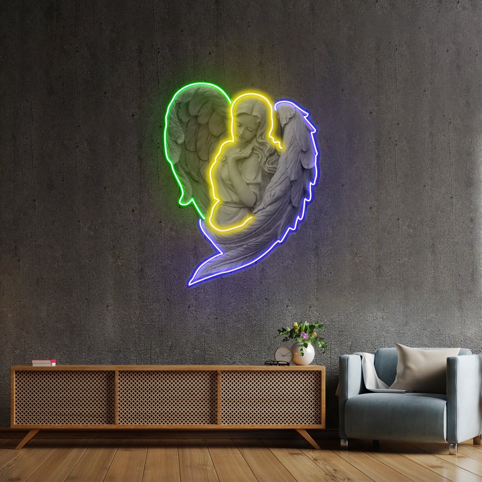 Angel Led Neon Artwork For Sale For Sale - Shineneon