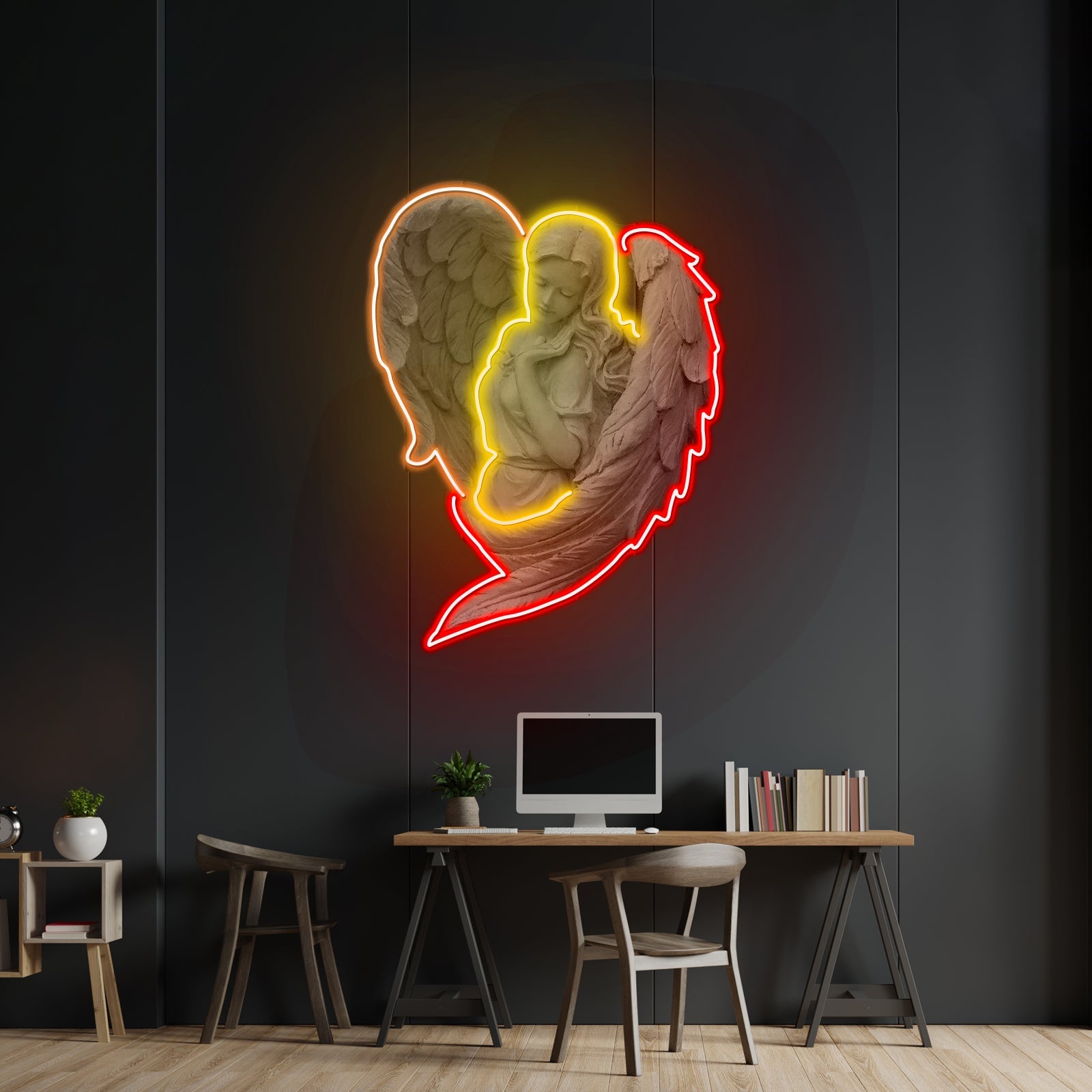 Angel Led Neon Artwork For Sale For Sale - Shineneon