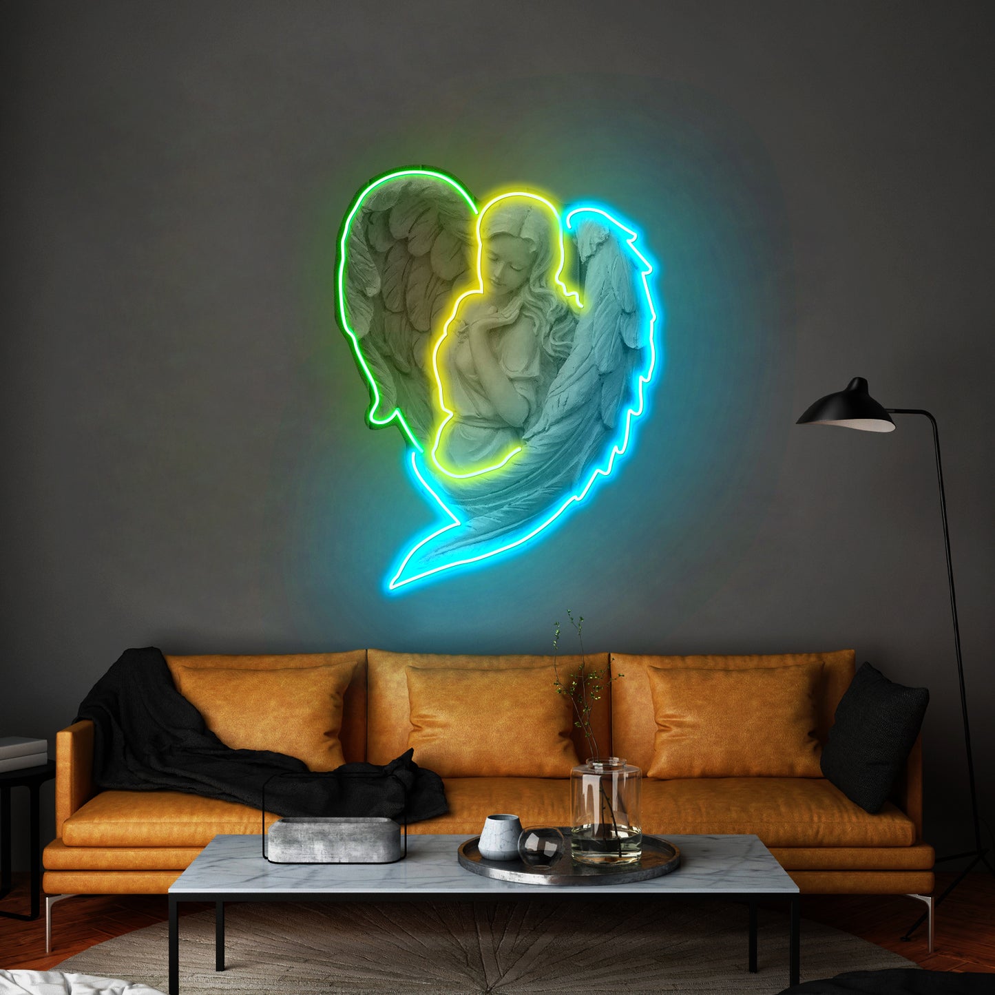 Angel Led Neon Artwork For Sale For Sale