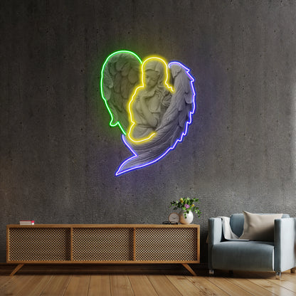 Angel Led Neon Artwork For Sale For Sale