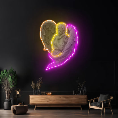 Angel Led Neon Artwork For Sale For Sale