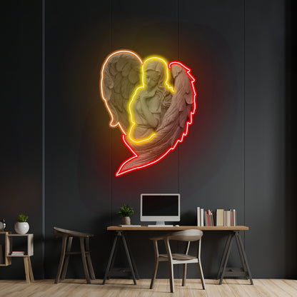 Angel Led Neon Artwork For Sale For Sale