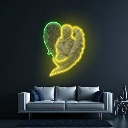 Angel Led Neon Artwork For Sale For Sale