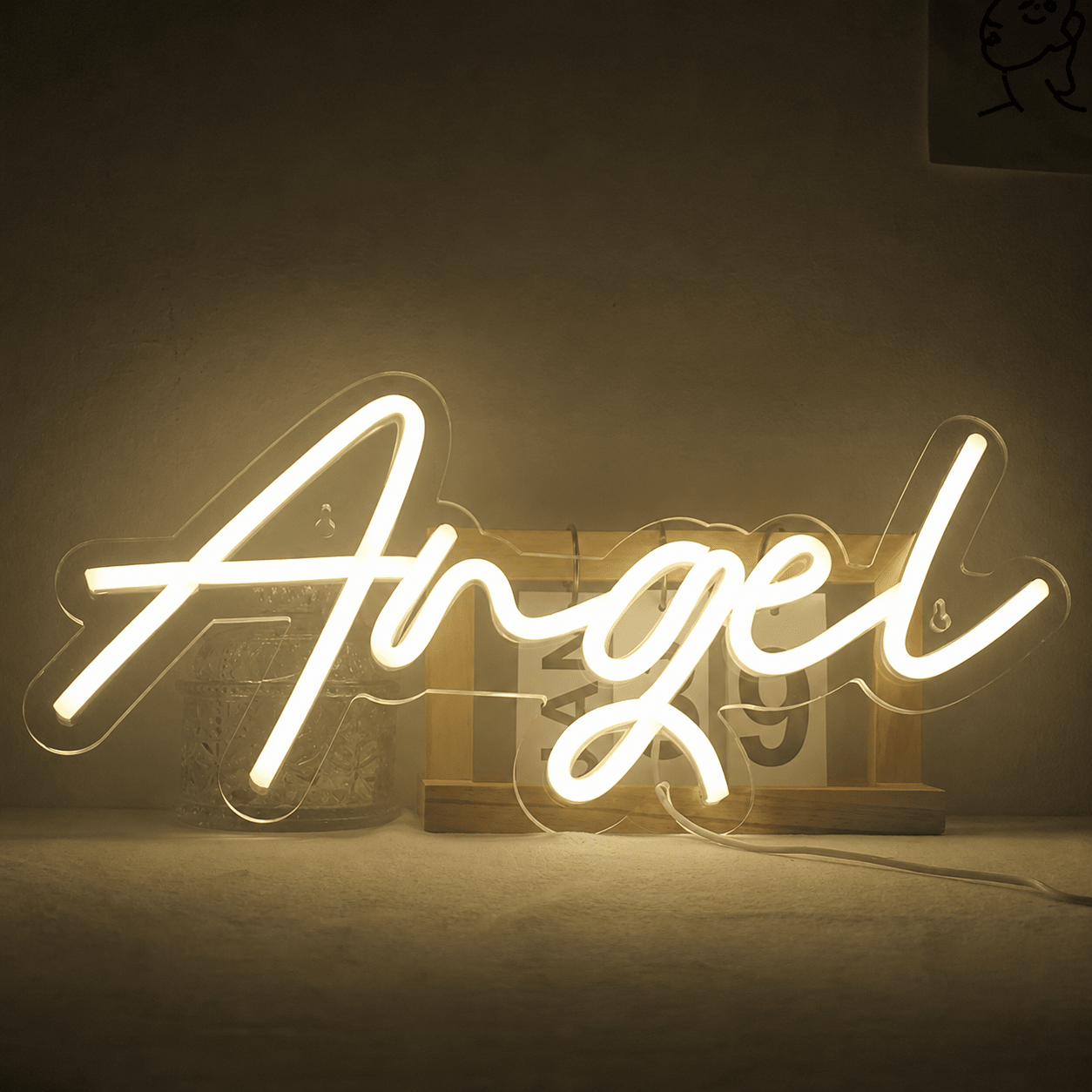 Angel LED Neon Sign Bedroom Wall Art - Shineneon
