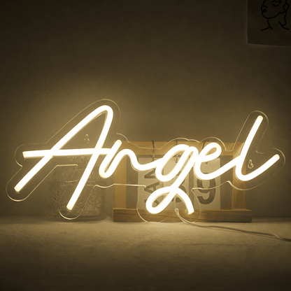 Angel LED Neon Sign Bedroom Wall Art - Shineneon