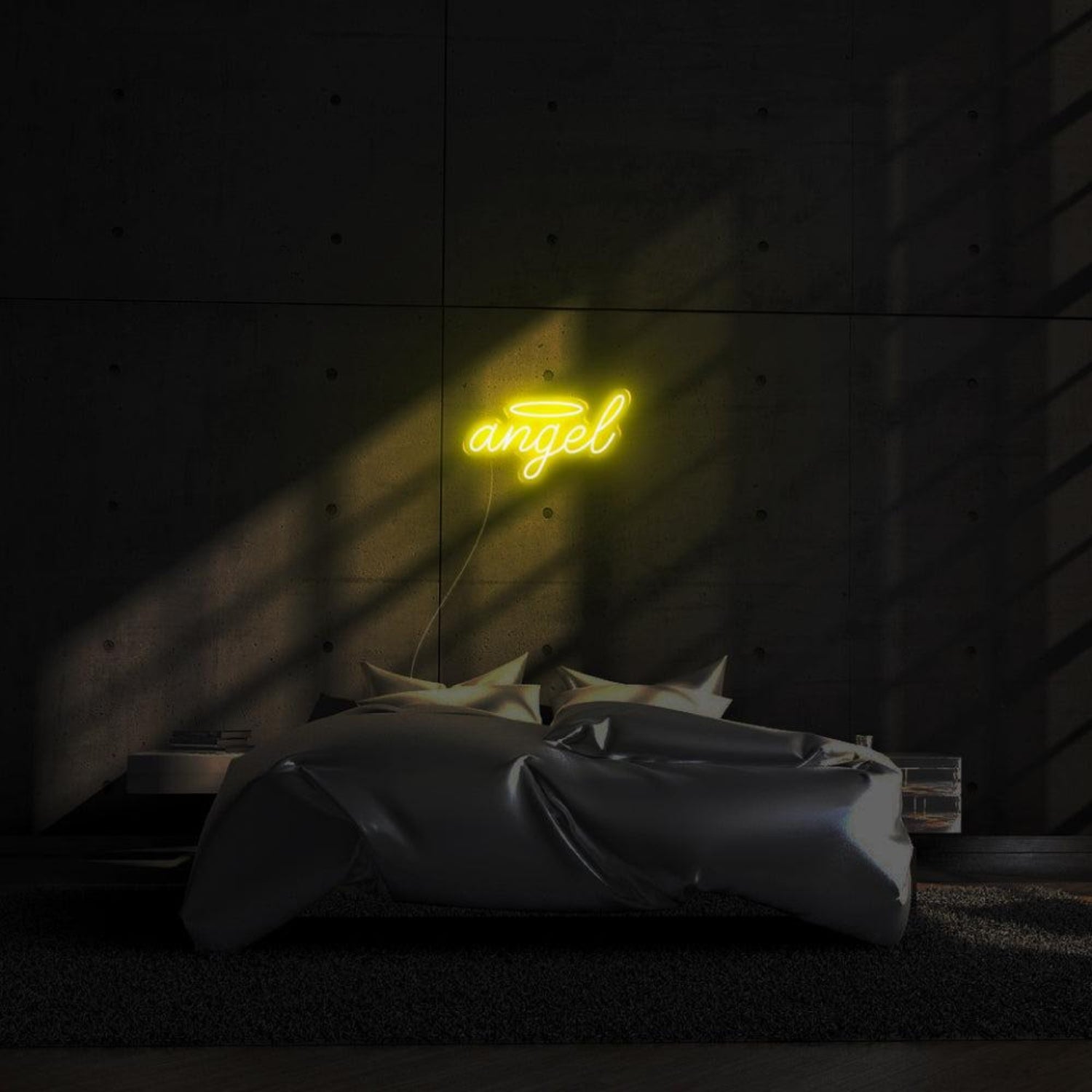 Angel Pink Glow Led Neon Sign With Halo For Bedroom Wall Decor | Shineneon