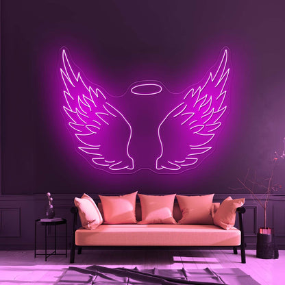 Angel Wings Large Neon Signs - Shineneon