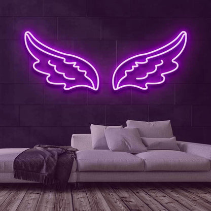Angel Wings Led Neon Sign For Home Decor - Shineneon