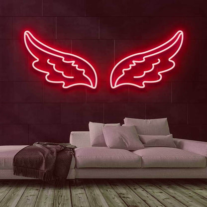 Angel Wings Led Neon Sign For Home Decor - Shineneon