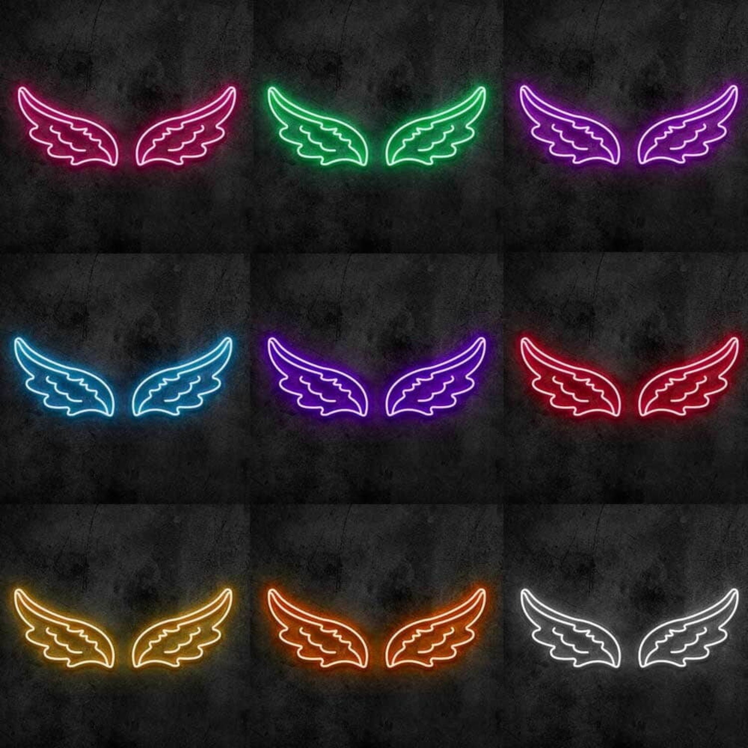 Angel Wings Led Neon Sign For Home Decor - Shineneon