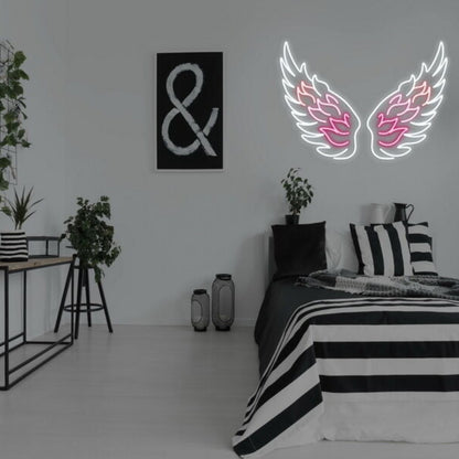 Angel Wings Led Neon Sign Fspiritual And Peaceful Ambiances | Shineneon