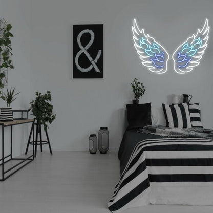 Angel Wings Led Neon Sign Fspiritual And Peaceful Ambiances | Shineneon