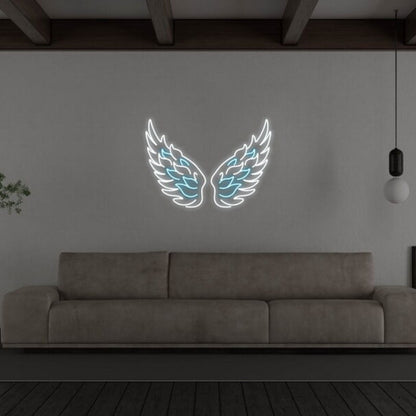 Angel Wings Led Neon Sign Fspiritual And Peaceful Ambiances | Shineneon