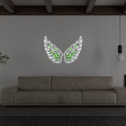 Angel Wings Led Neon Sign Fspiritual And Peaceful Ambiances | Shineneon