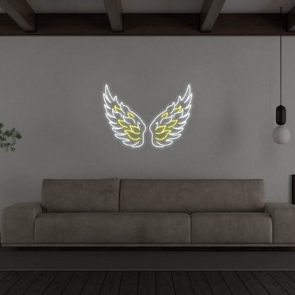 Angel Wings Led Neon Sign Fspiritual And Peaceful Ambiances | Shineneon