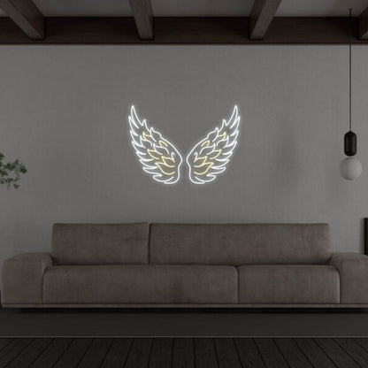 Angel Wings Led Neon Sign Fspiritual And Peaceful Ambiances | Shineneon