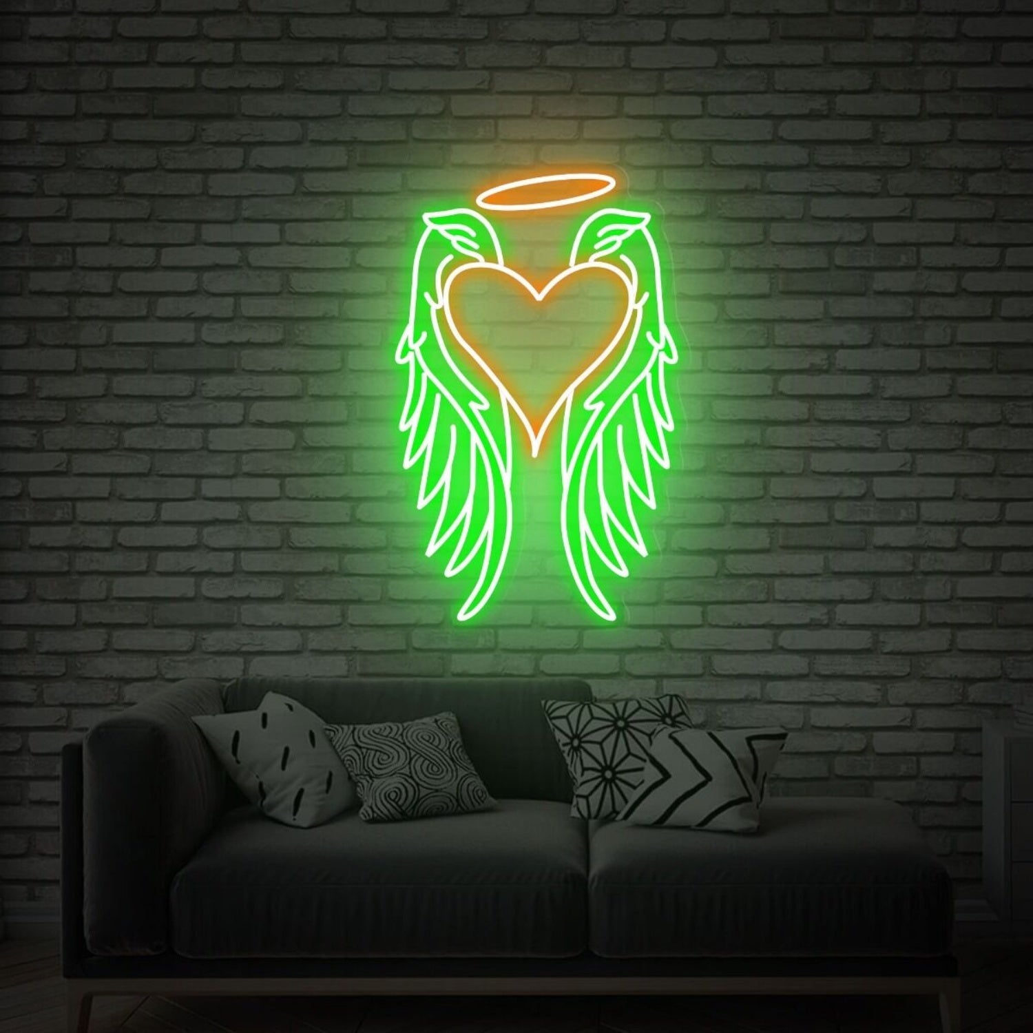 Angel Wings Led Neon Sign Led Light Sign Fa Divine Touch - Shineneon