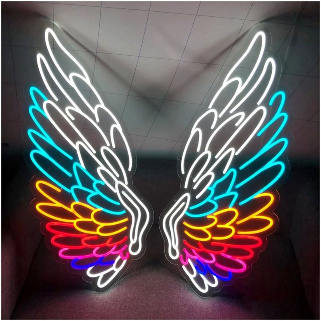 Angel Wings Multicolor Led Sign Business Neon Sign - Shineneon