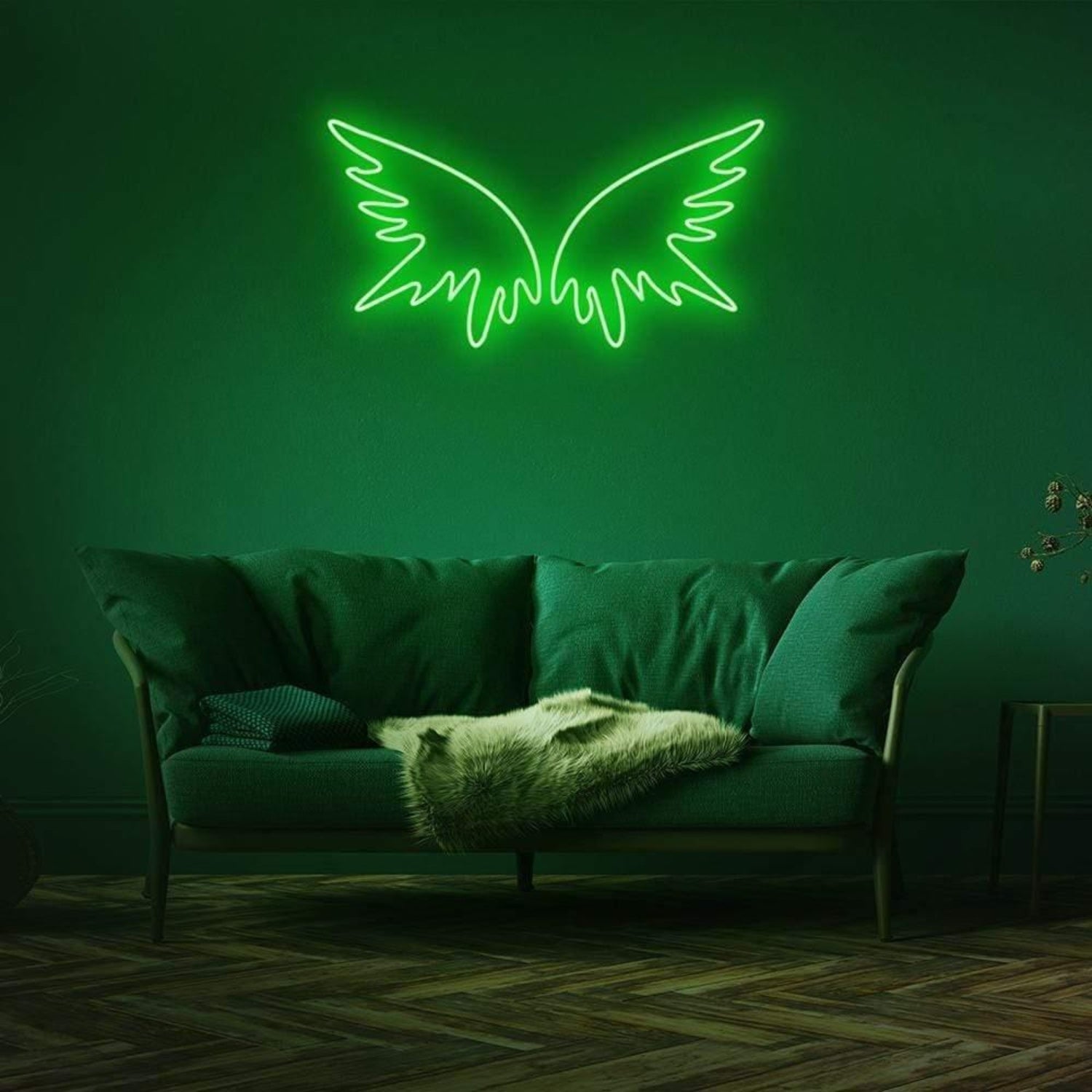 Angel Wings Pink Purple Led Neon Sign For Modern Living Room Decor | Shineneon