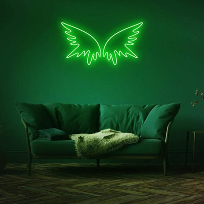 Angel Wings Pink Purple Led Neon Sign For Modern Living Room Decor | Shineneon