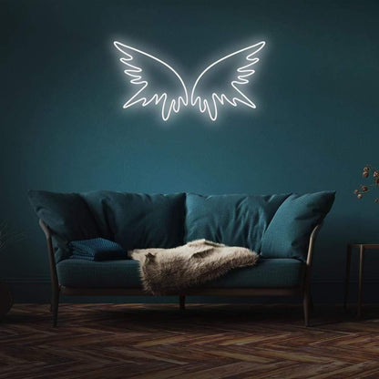 Angel Wings Pink Purple Led Neon Sign For Modern Living Room Decor | Shineneon