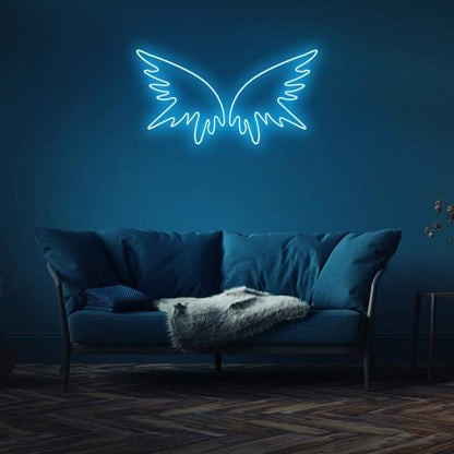 Angel Wings Pink Purple Led Neon Sign For Modern Living Room Decor | Shineneon