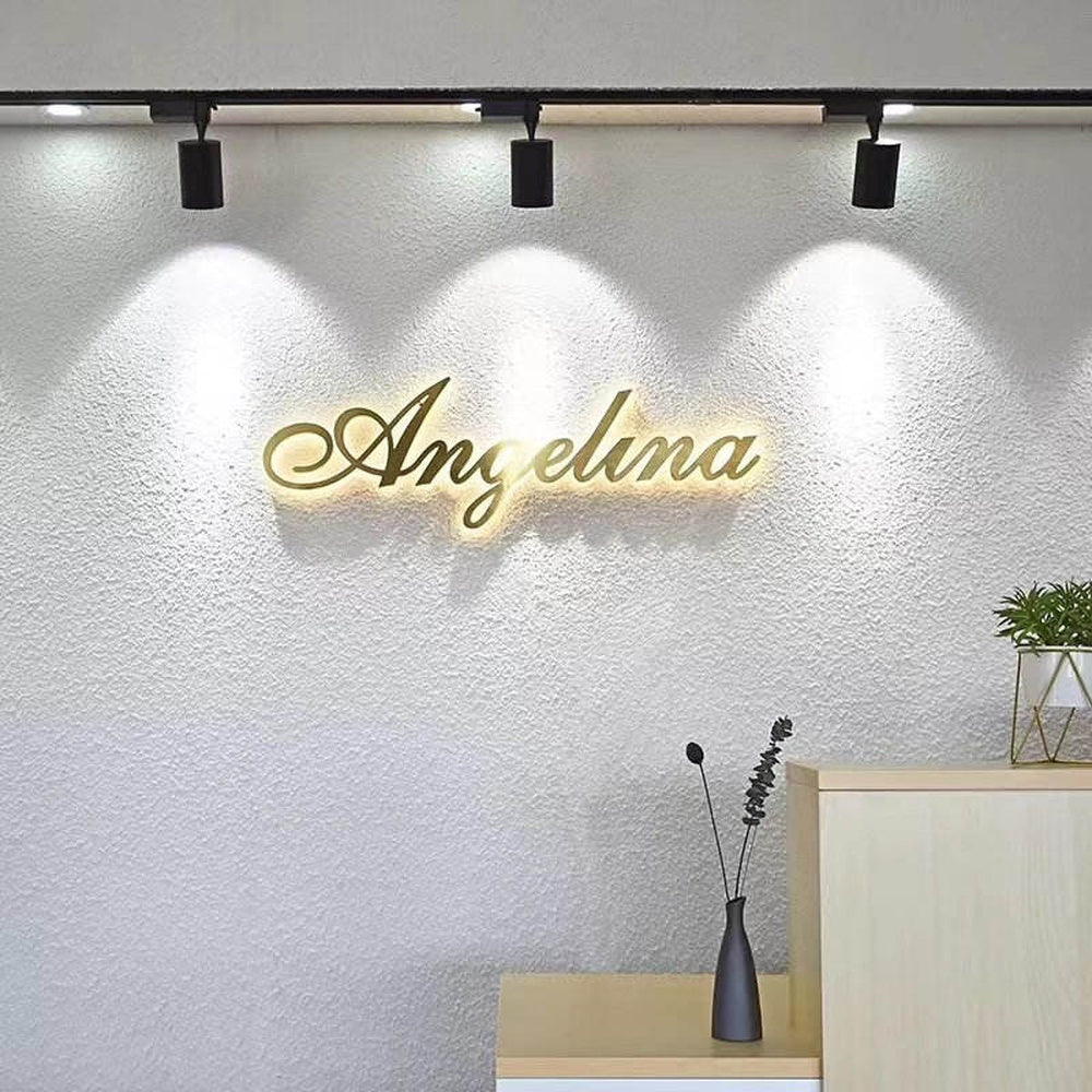 Angelina 3D Backlit Channel Letters Led Light Sign - Shineneon