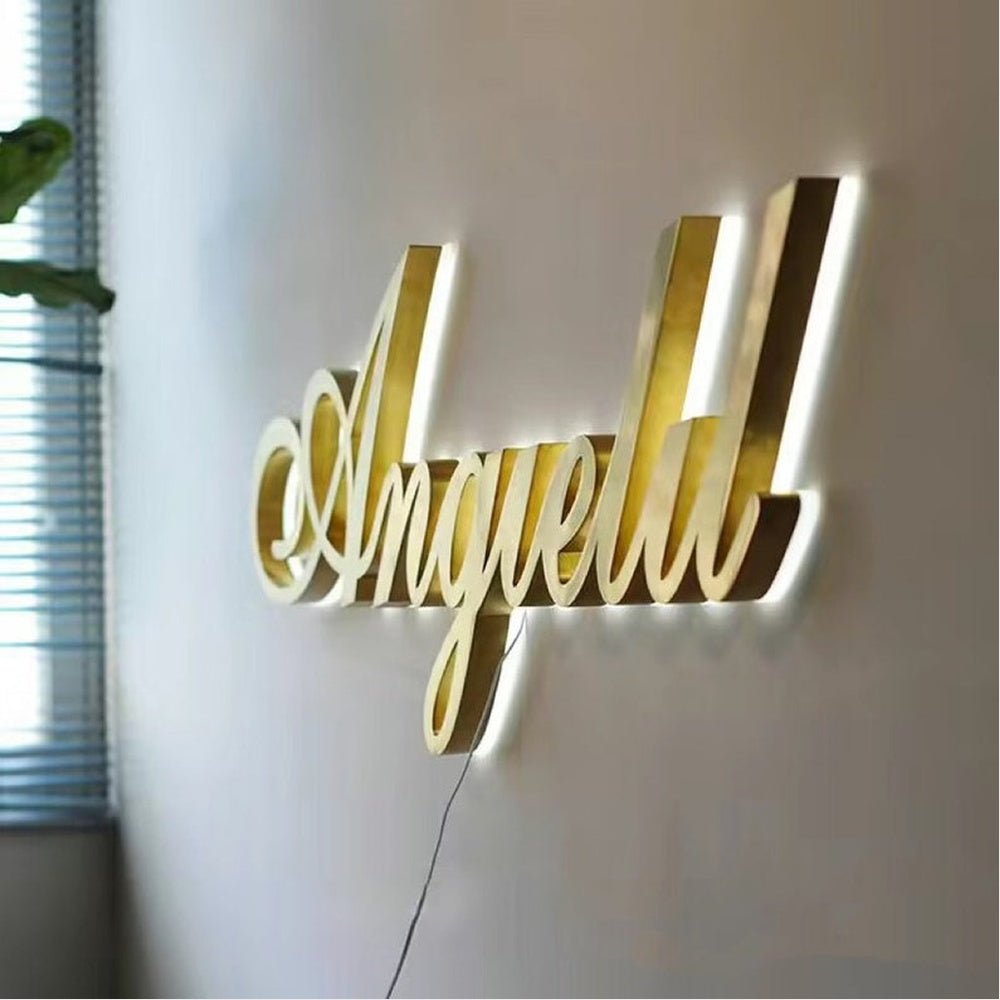 Angellu 3D Backlit Channel Letters Led Light Sign - Shineneon