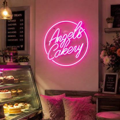 Angels Bakery LED Neon Sign - 03 Real Lifestyle Scene