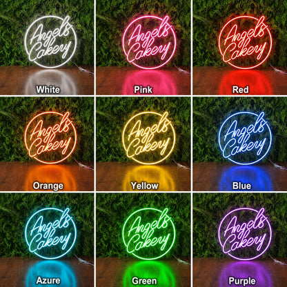 Angels Bakery LED Neon Sign - 05 Color Grid