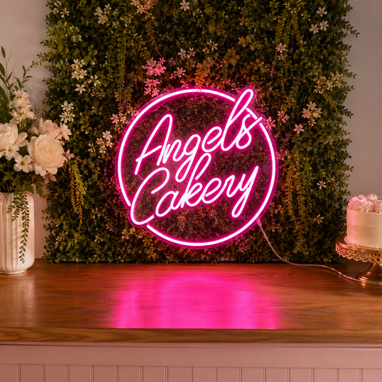Angels Cakery LED Neon Sign - 01 Original Product Image