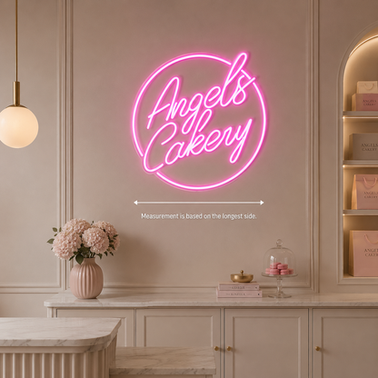 Angels Cakery LED Neon Sign - 04 Size Image