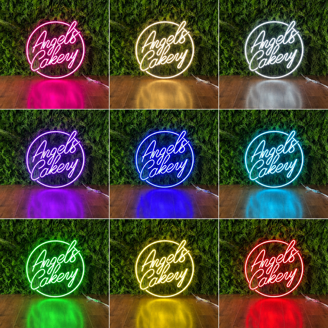 Angels Cakery LED Neon Sign - 05 Color Grid