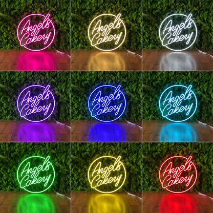 Angels Cakery LED Neon Sign - 05 Color Grid