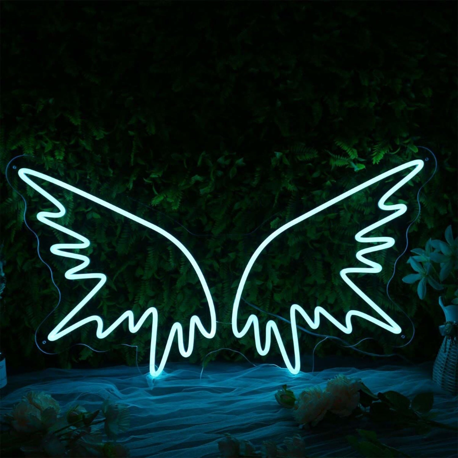 Angle Wing Blue Led Neon Sign - Shineneon