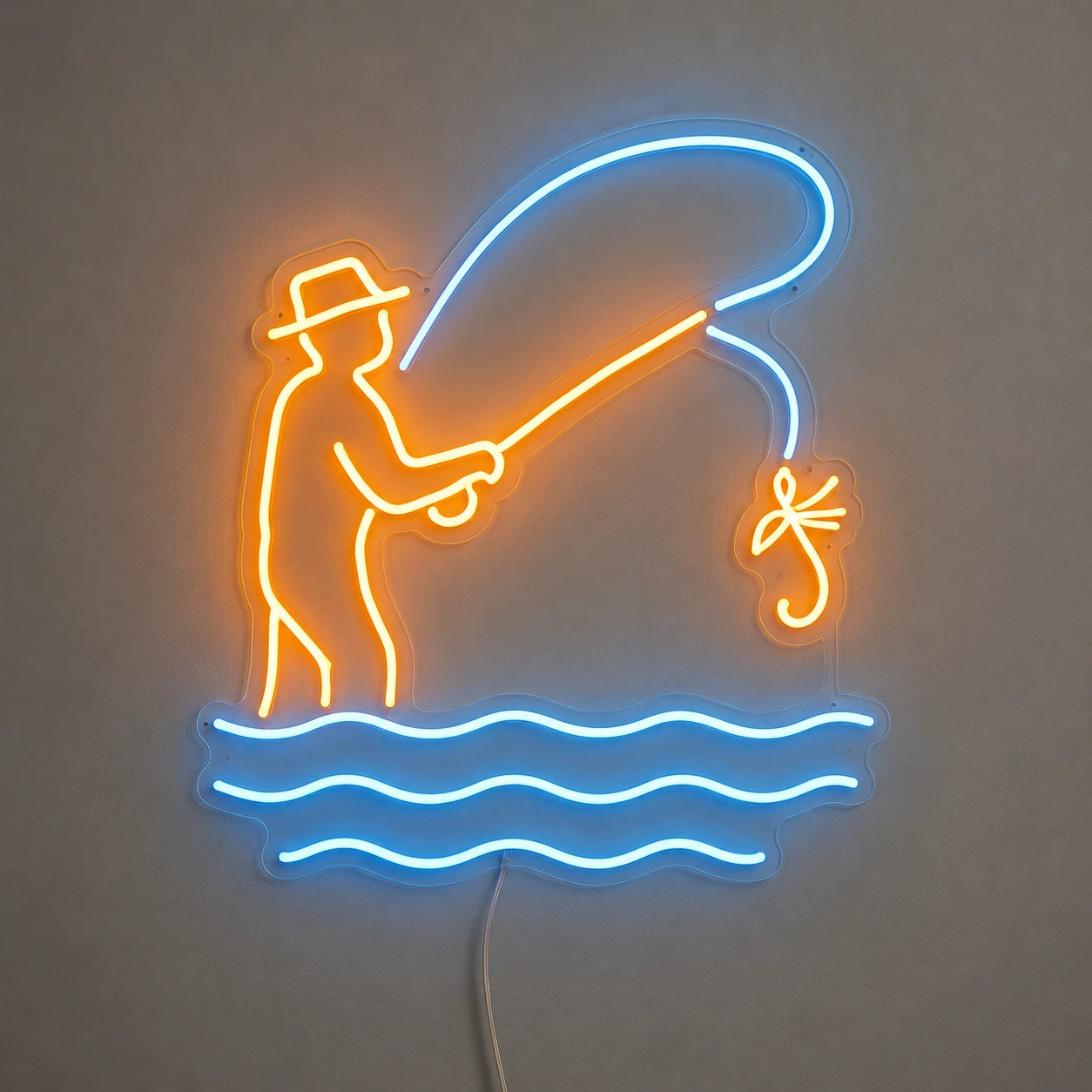 Angler Cast Neon Sign LED Neon Sign main product image