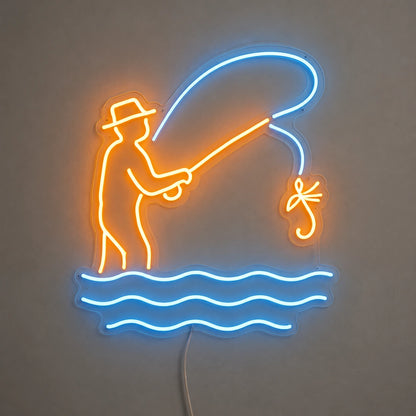 Angler Cast Neon Sign LED Neon Sign main product image