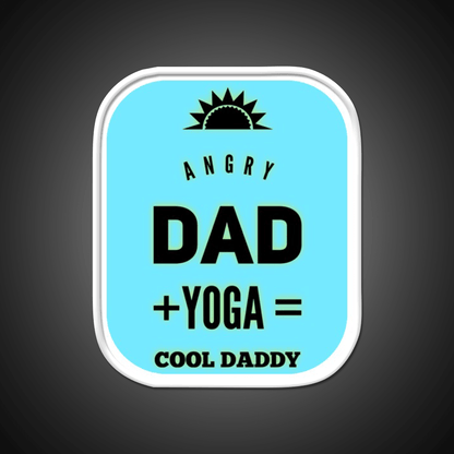 Angry Dad Yoga Cool Daddy Yoga Led Neon Sign For Wellness Space Rgb Color - Shineneon