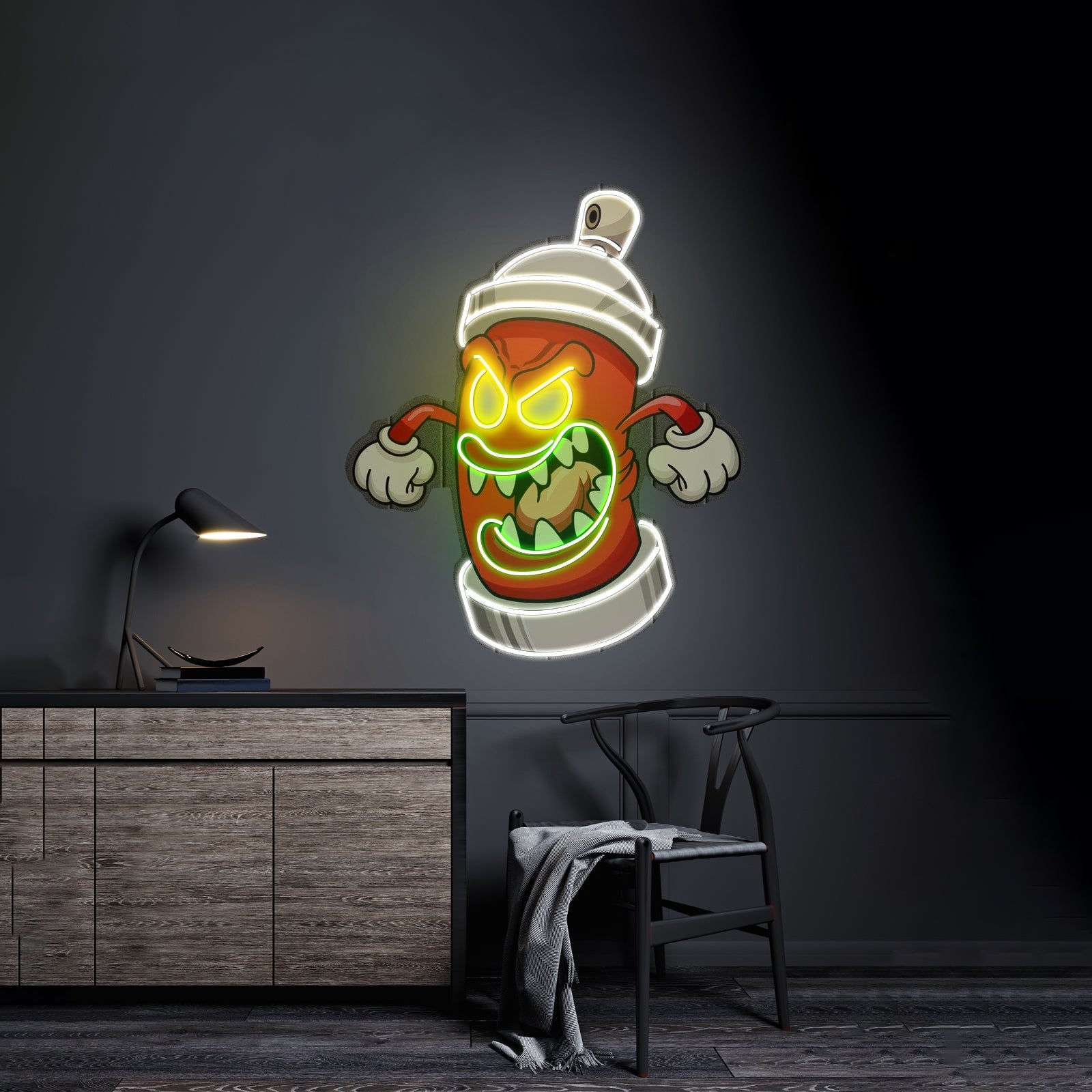 Angry Fire Hydrant Custom Led Signs Artwork For Sale - Shineneon