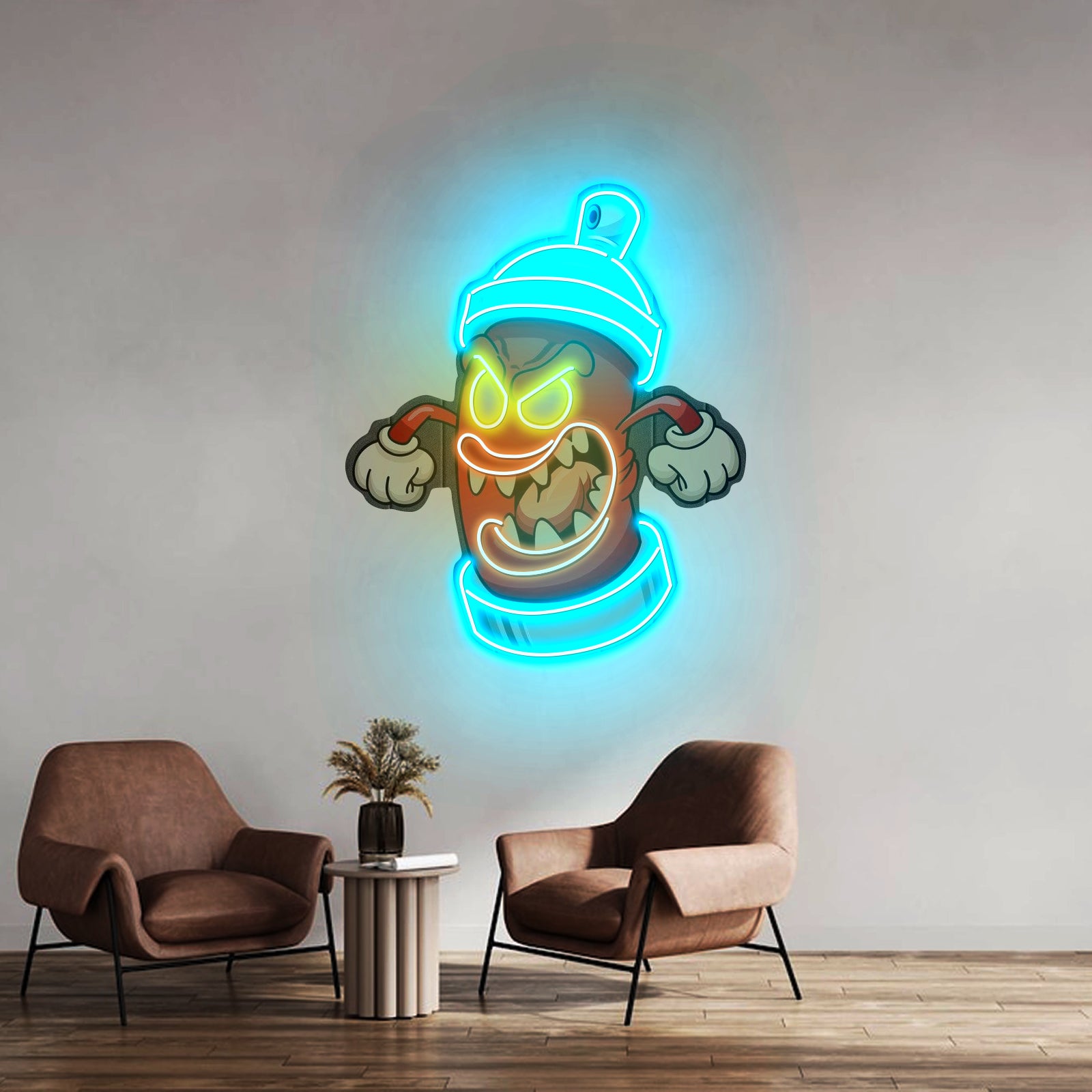 Angry Fire Hydrant Custom Led Signs Artwork For Sale