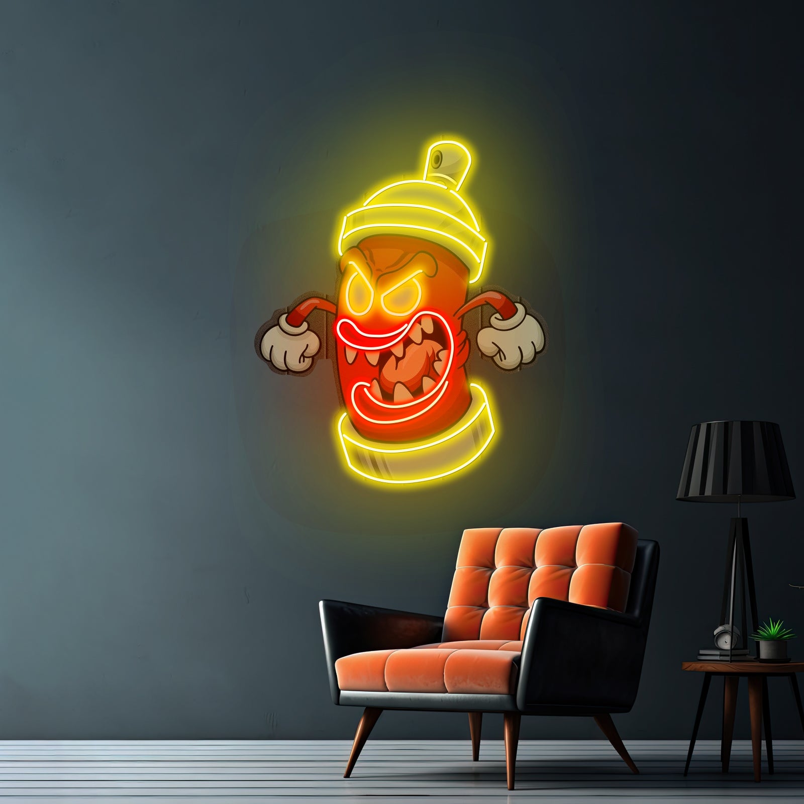Angry Fire Hydrant Custom Led Signs Artwork For Sale