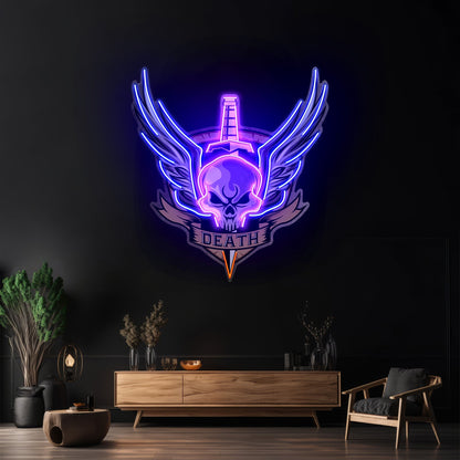 Angry Military Skull Wings Led Neon Sign Light Custom Led Signs - Shineneon