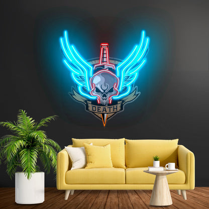 Angry Military Skull Wings Led Neon Sign Light Custom Led Signs - Shineneon