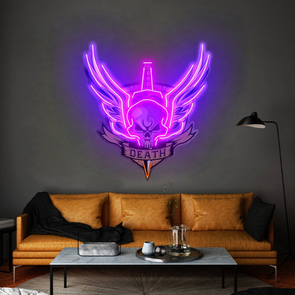 Angry Military Skull Wings Led Neon Sign Light Custom Led Signs - Shineneon
