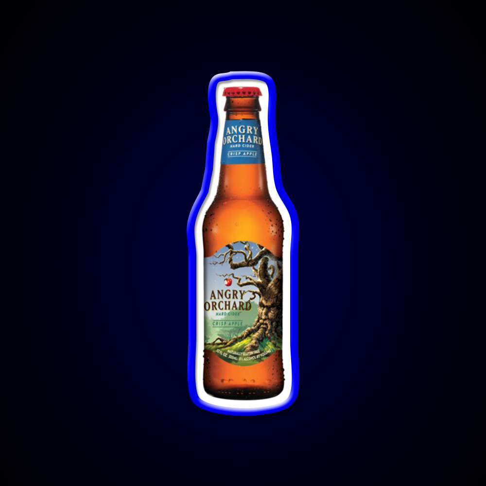 Angry Orchard Hard Cider Crisp Apple Beer Bar Decor Led Neon Sign Rgb Color