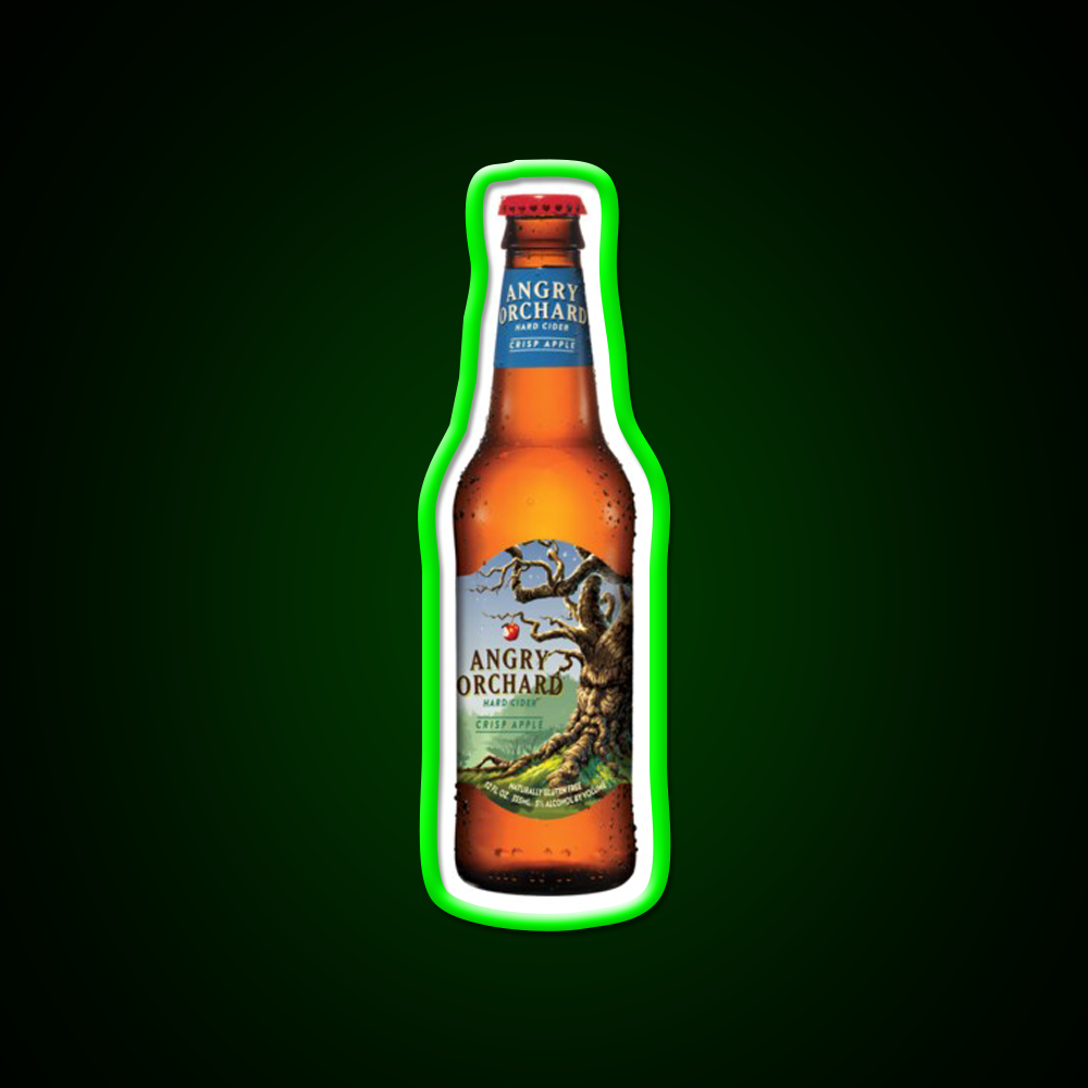 Angry Orchard Hard Cider Crisp Apple Beer Bar Decor Led Neon Sign Rgb Color