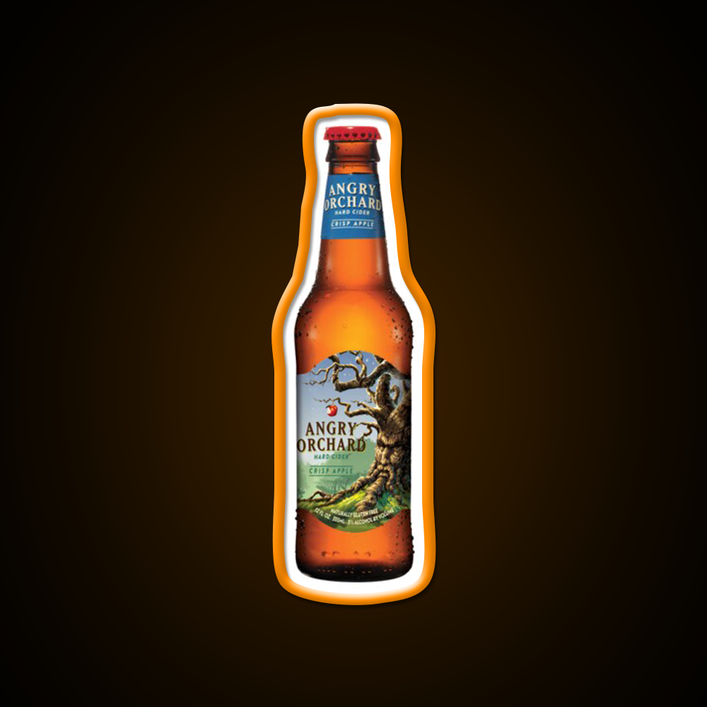 Angry Orchard Hard Cider Crisp Apple Beer Bar Decor Led Neon Sign Rgb Color