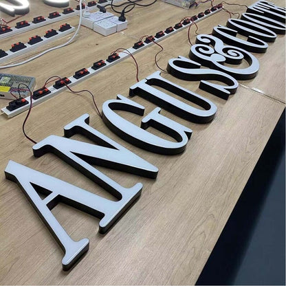 Angus Coote 3D Frontlit Channel Letters Led Light Sign - Shineneon