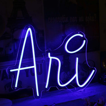 Ani Blue Led Neon Sign - Shineneon